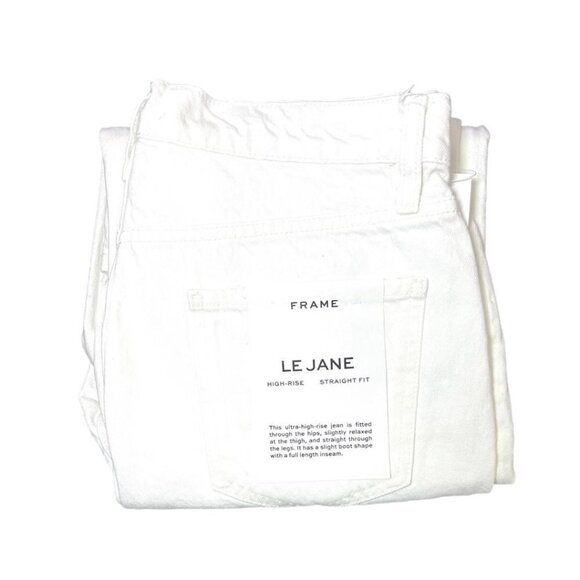 Frame Denim Womens White High Rise Ripped Cropped Flare Leg Jeans Sz 29 New - Picture 5 of 11